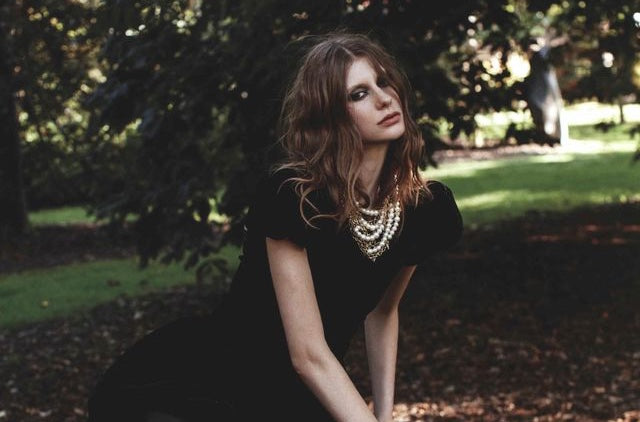 Fashion Quarterly Magazine Editorial Featuring Silk & Steel Couture Statement Pearl Necklace worn on a model 