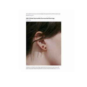 Silk & Steel Jewellery Aphrodite Connected Earrings Urban List