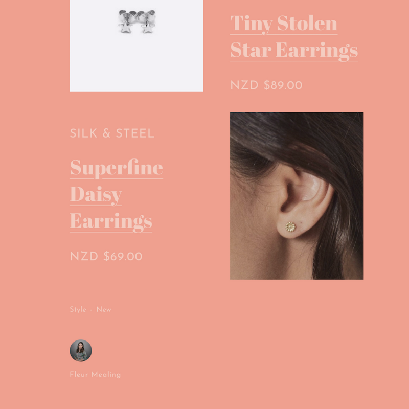 Silk & Steel Jewellery Daisy Studs Billie Magazine