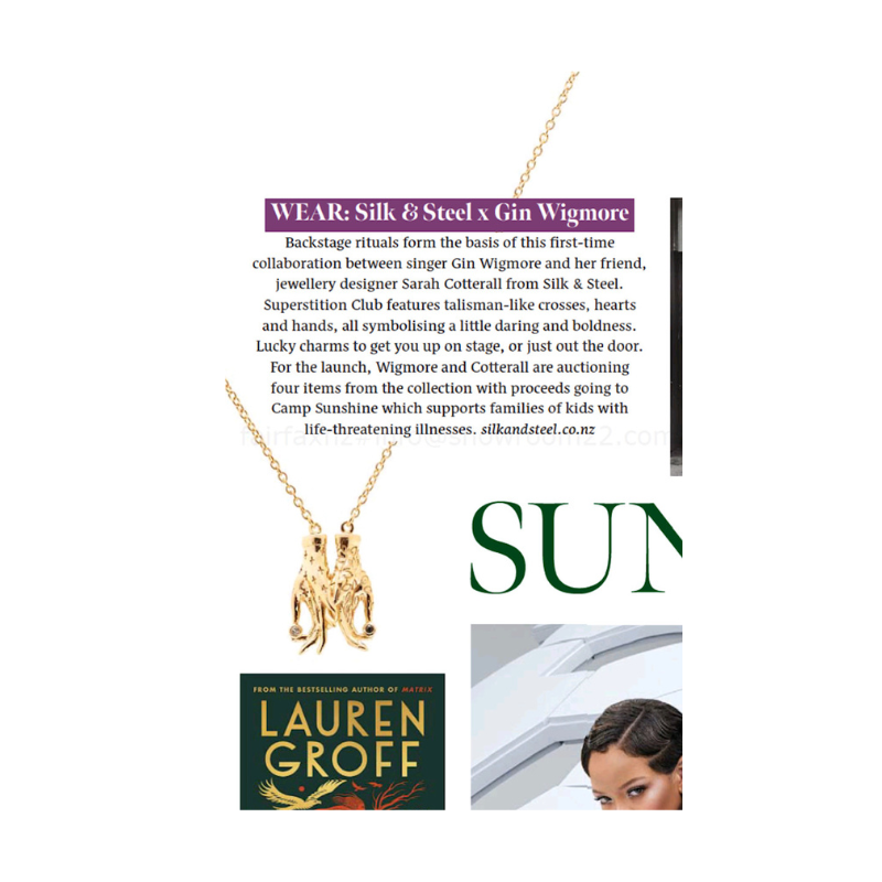 Silk & Steel Jewellery x Gin Wigmore Sunday Magazine