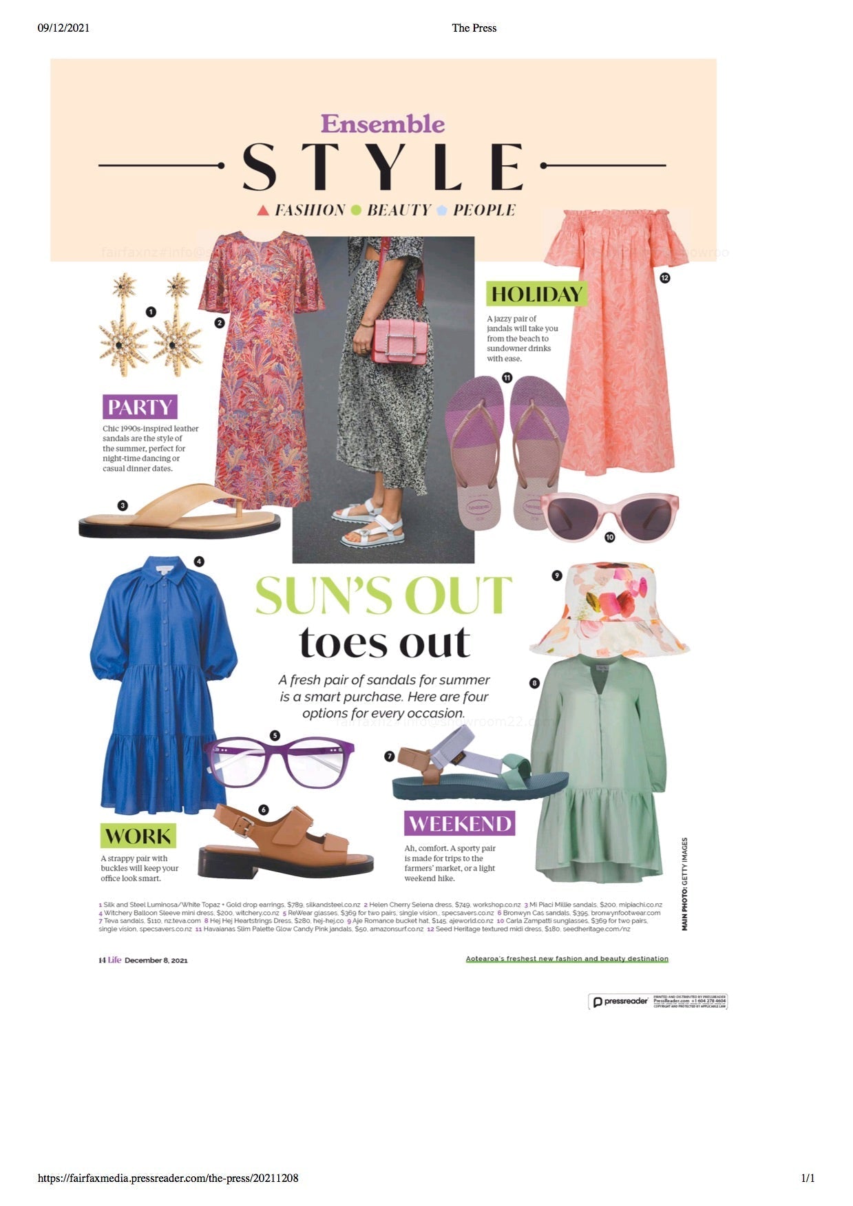 Silk & Steel Jewellery Luminosa Drop Earrings The Press