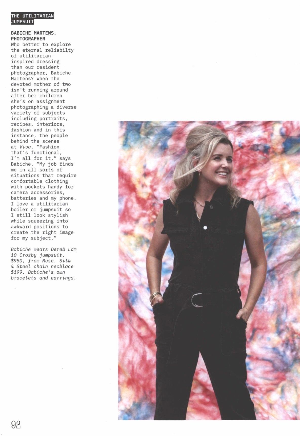 Silk & Steel Jewellery Chain Necklace Viva Magazine 