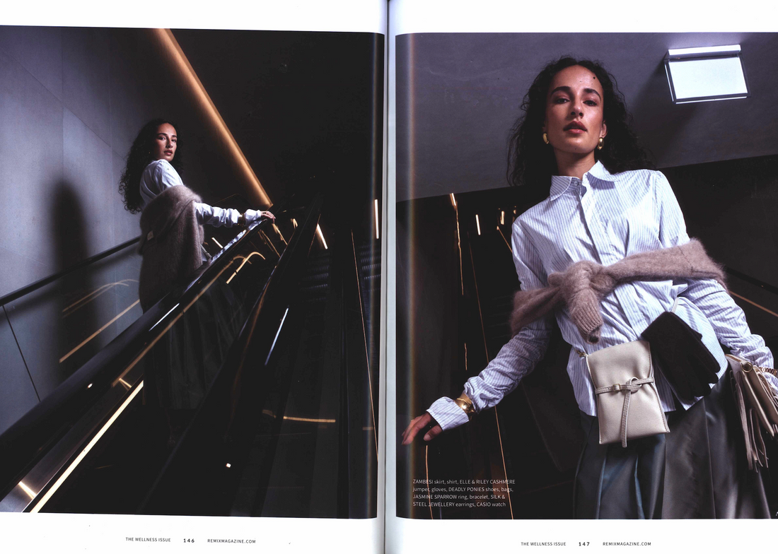Silk & Steel Dome Shaped Mirage Earrings in Remix Magazine March 2025 