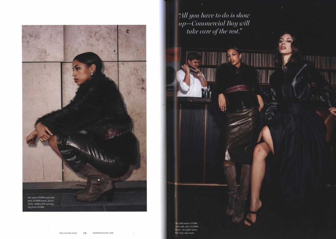 Mirage Dome Earrings in Silver Stainless Steel featured in Remix Magazine
