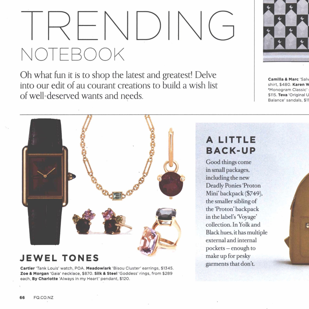 Silk & Steel Jewellery Goddess Rings Fashion Quarterly