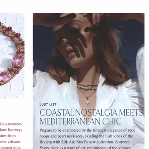 Editorial on Silk & Steel's Sorrento Collection in Remix Magazine