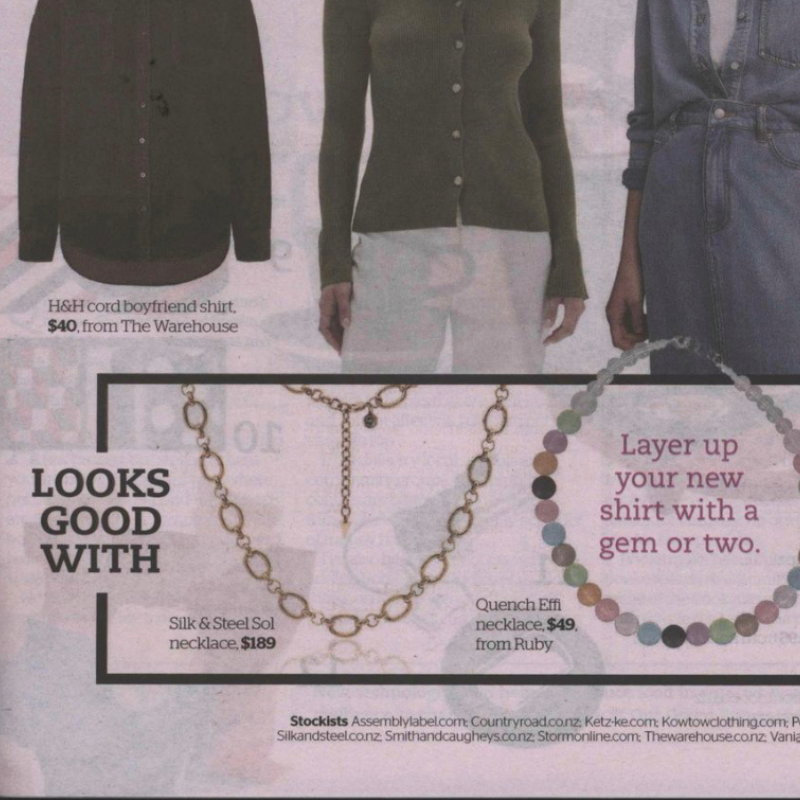 Silk & Steel Jewellery Sol Necklace Reset Magazine