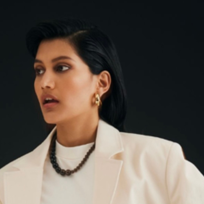 Silk & Steel Jewellery Luna Black Onyx Necklace and Sunrise Hoops Viva Magazine