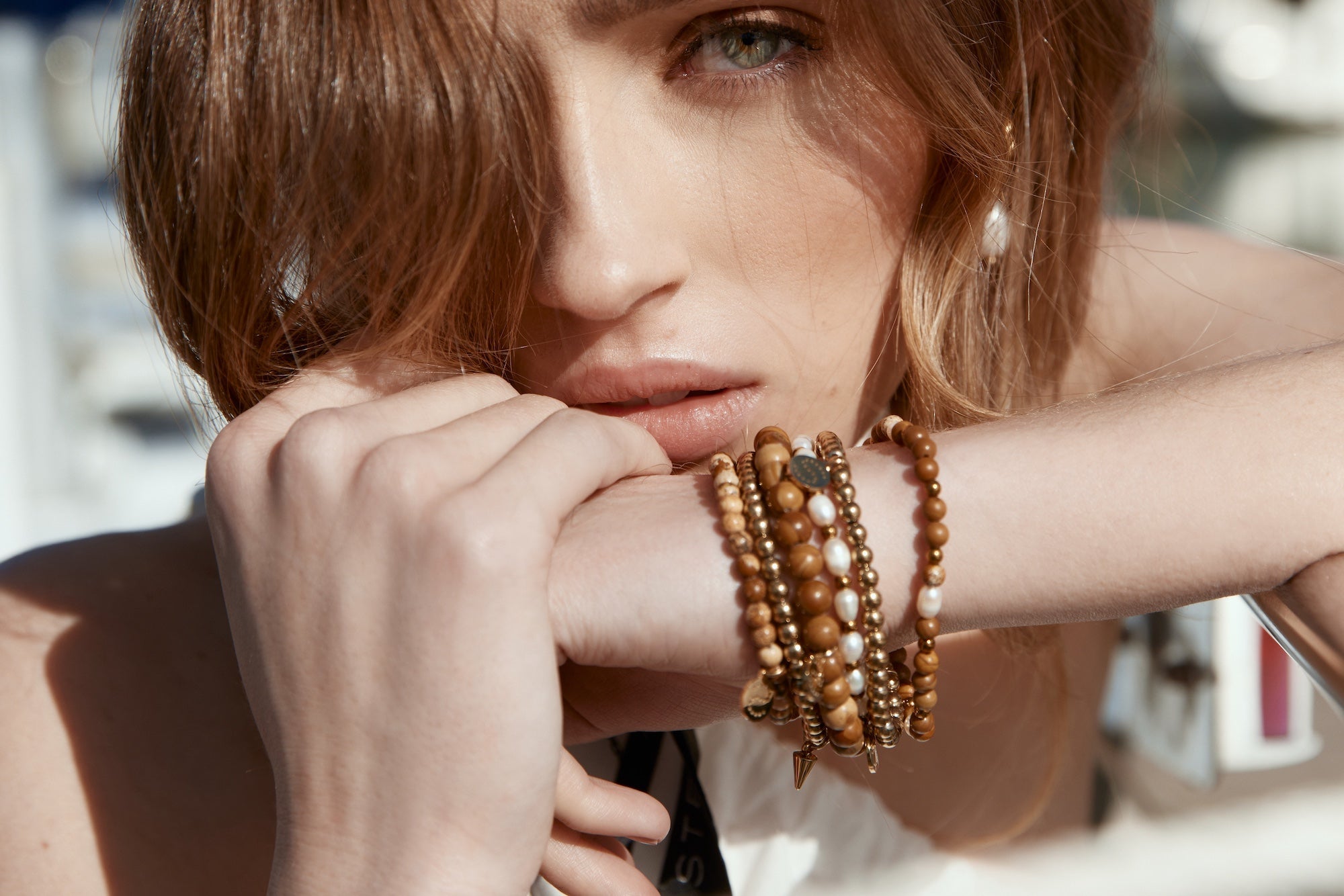 Silk & Steel Beaded Bracelets