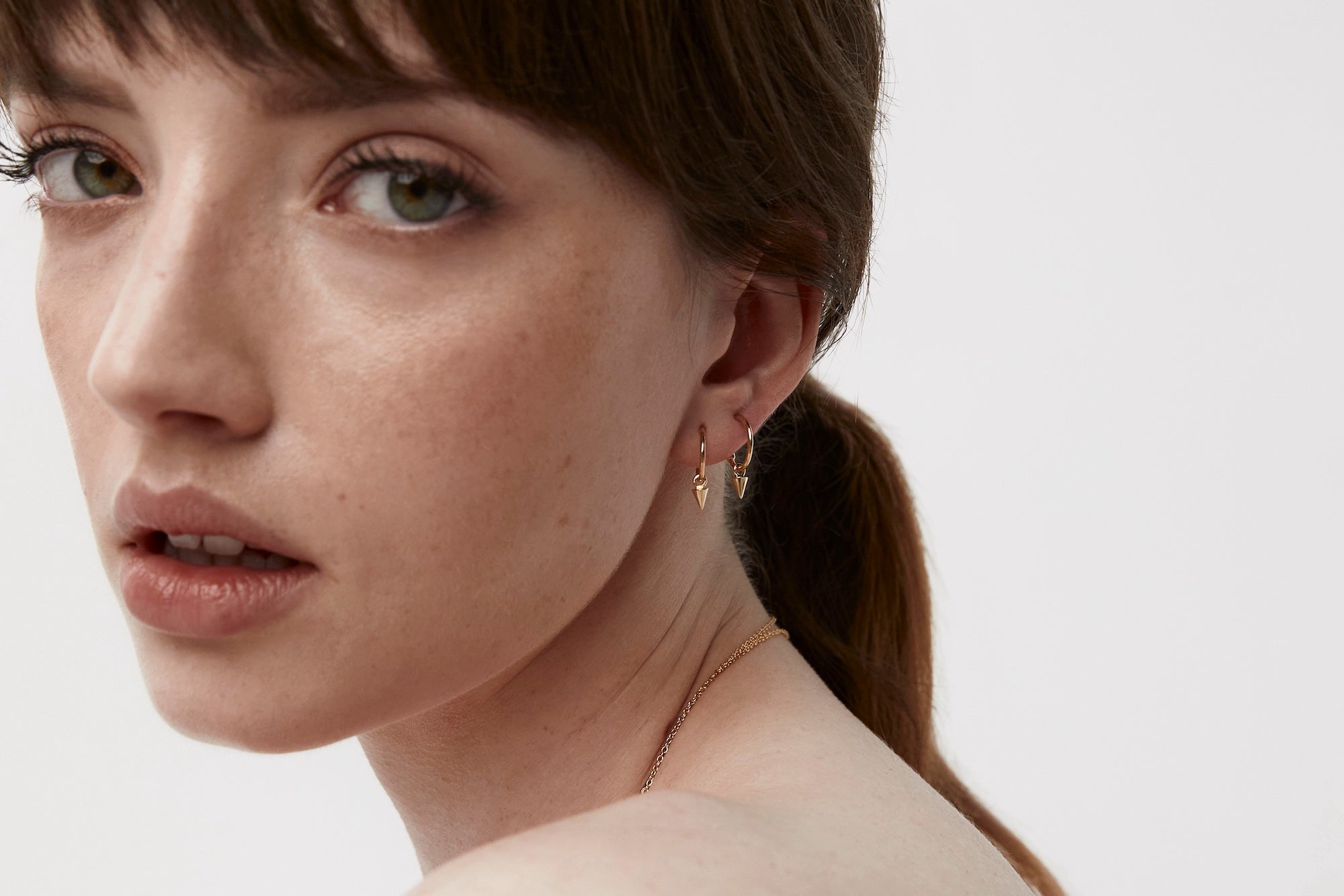 Silk & Steel Mini Hoop Earrings and Huggies