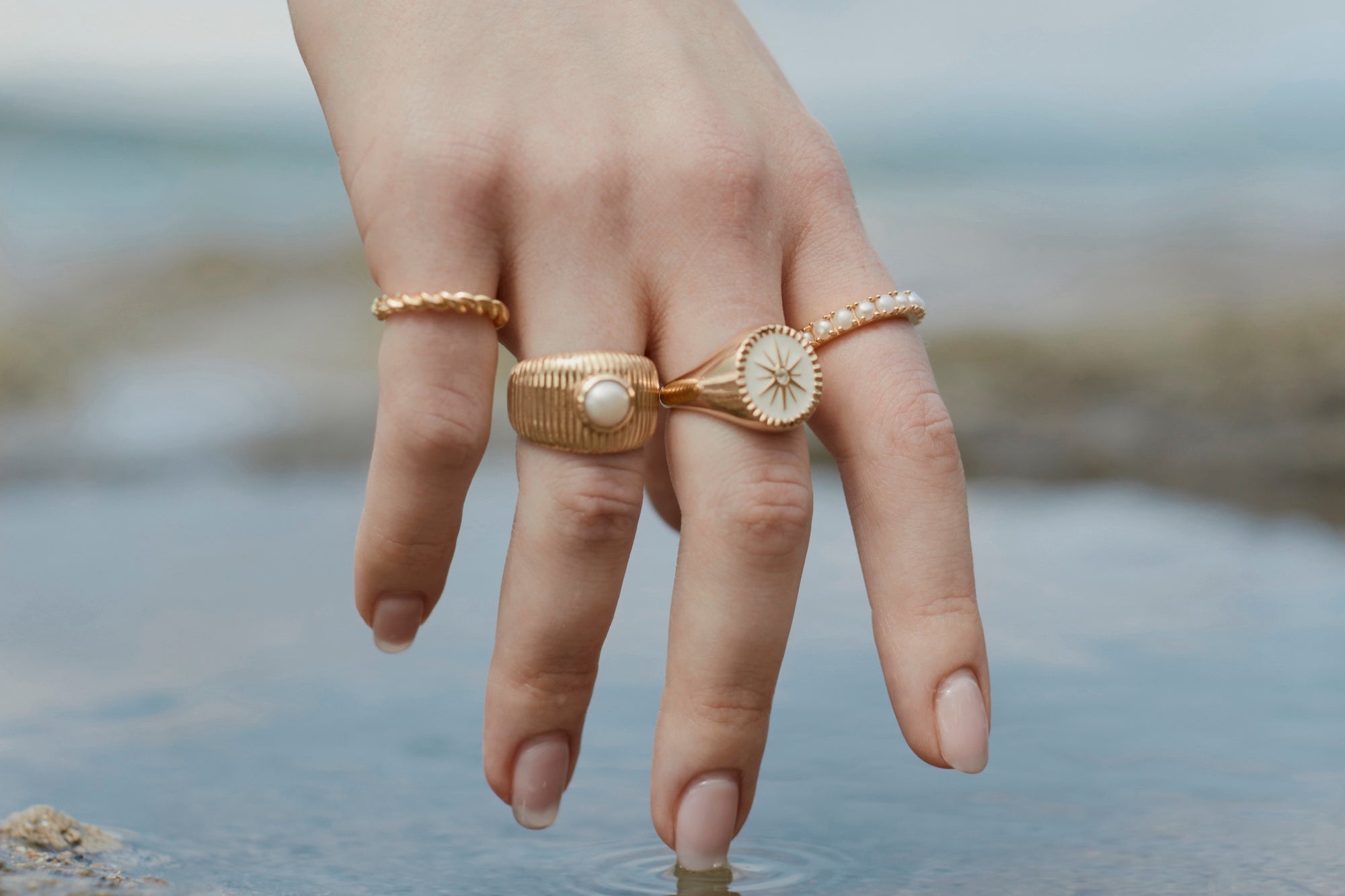 Silk & Steel Stacking Rings 