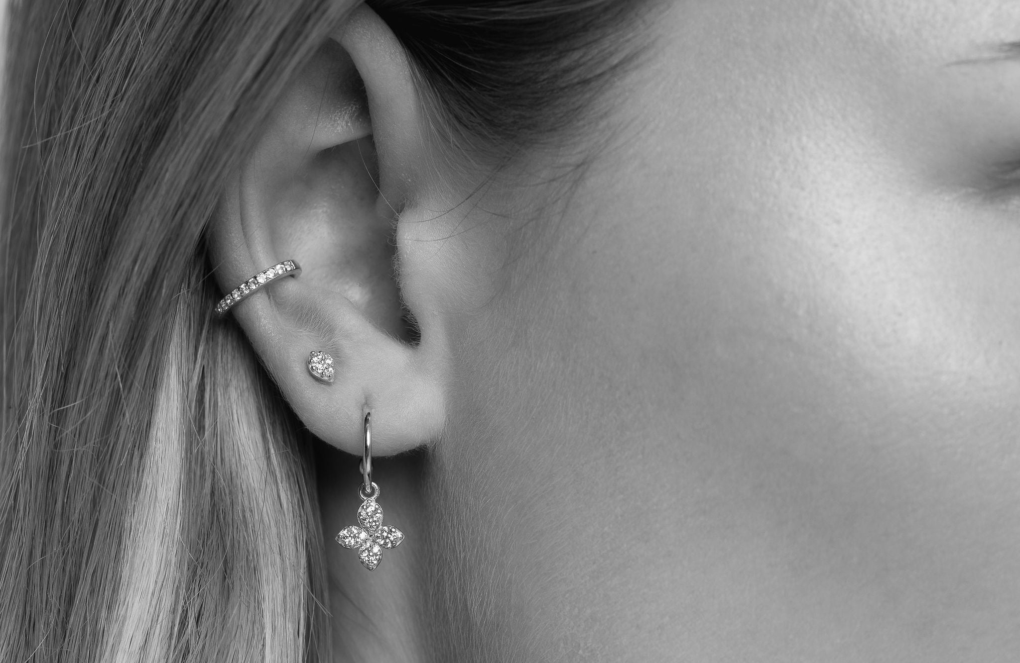 Silk & Steel Sterling Silver Earrings