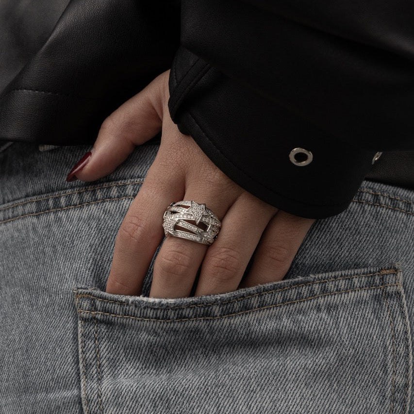 Étoile Ring CZ + Gold