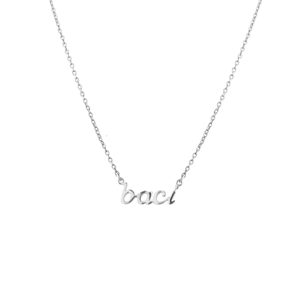 Superfine Baci Necklace Silver