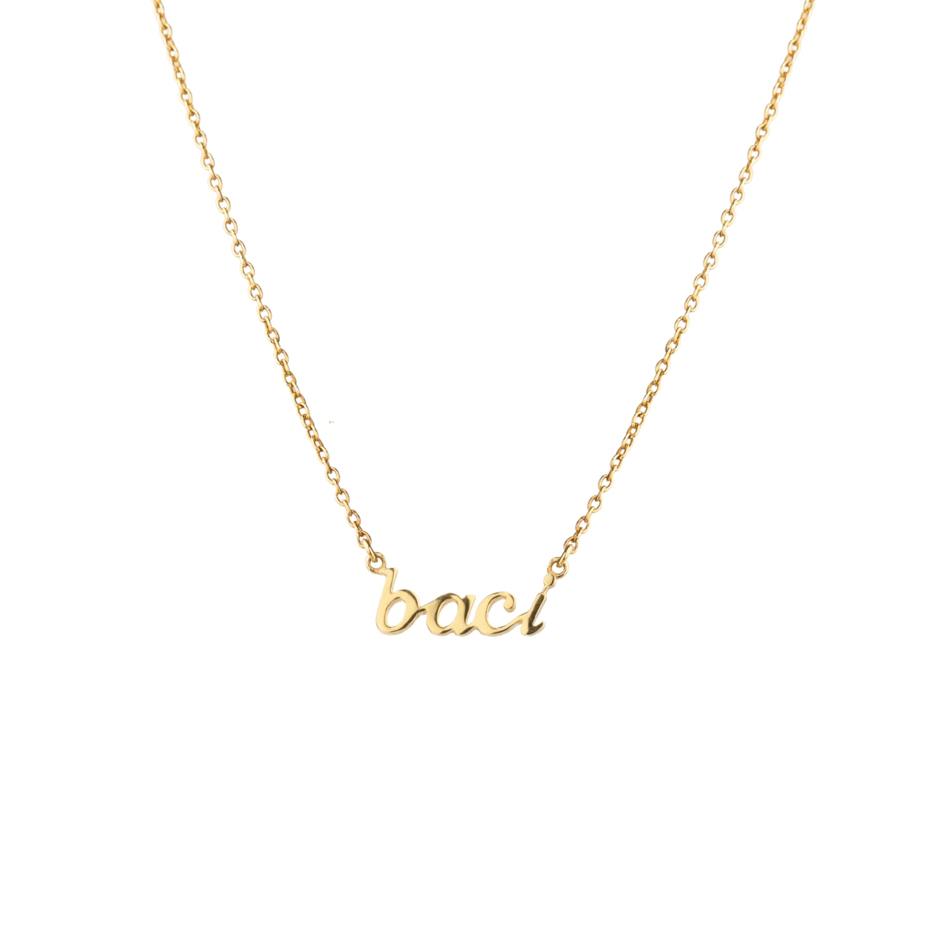 Superfine Baci Necklace Gold