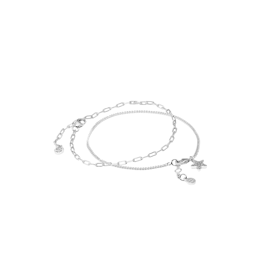 Etoile Bracelet Set Silver