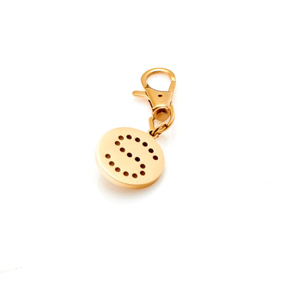 Silk & Steel Jewellery signature S key charm in gold-plated stainless steel