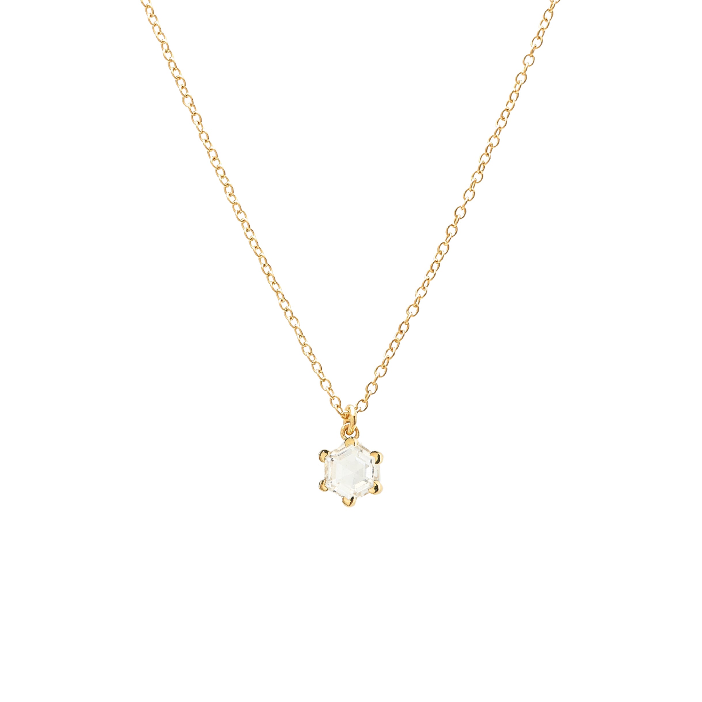 Harmony Necklace Crystal Quartz + Gold