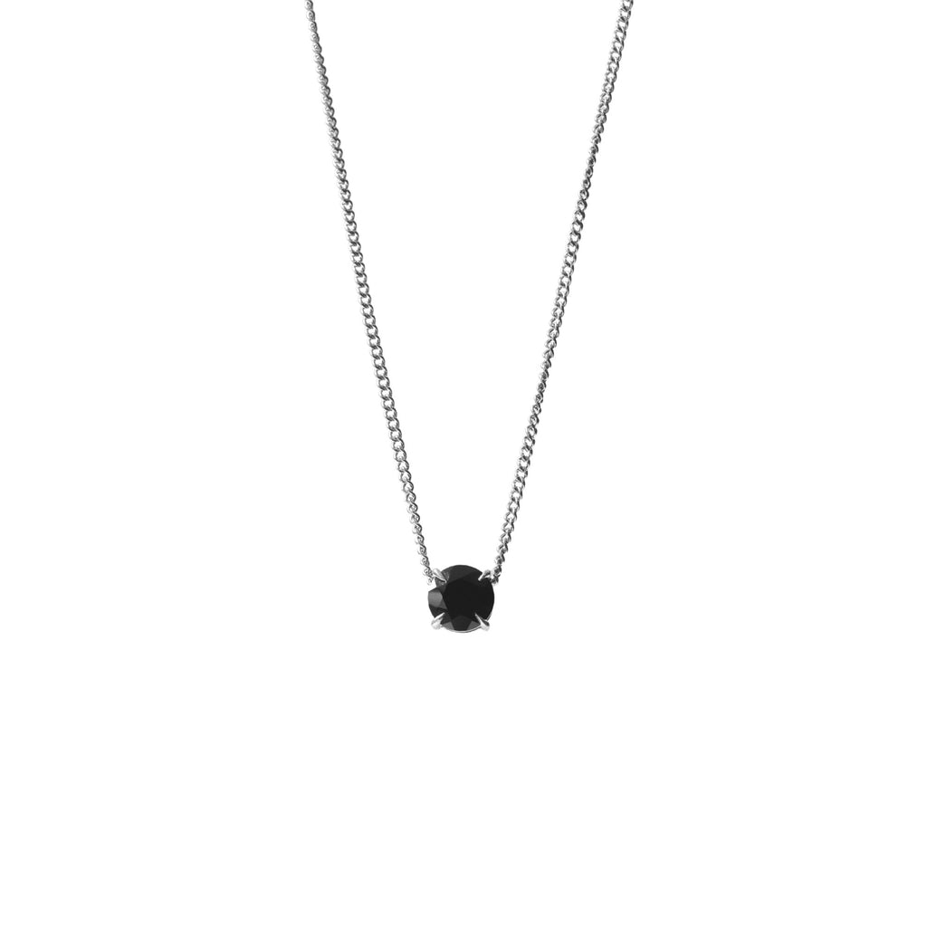 Nostalgia Necklace Black Spinel + Silver