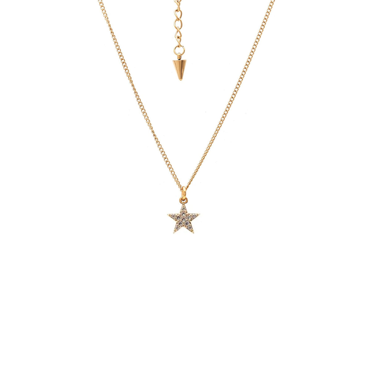 Lumiere Necklace CZ + Gold