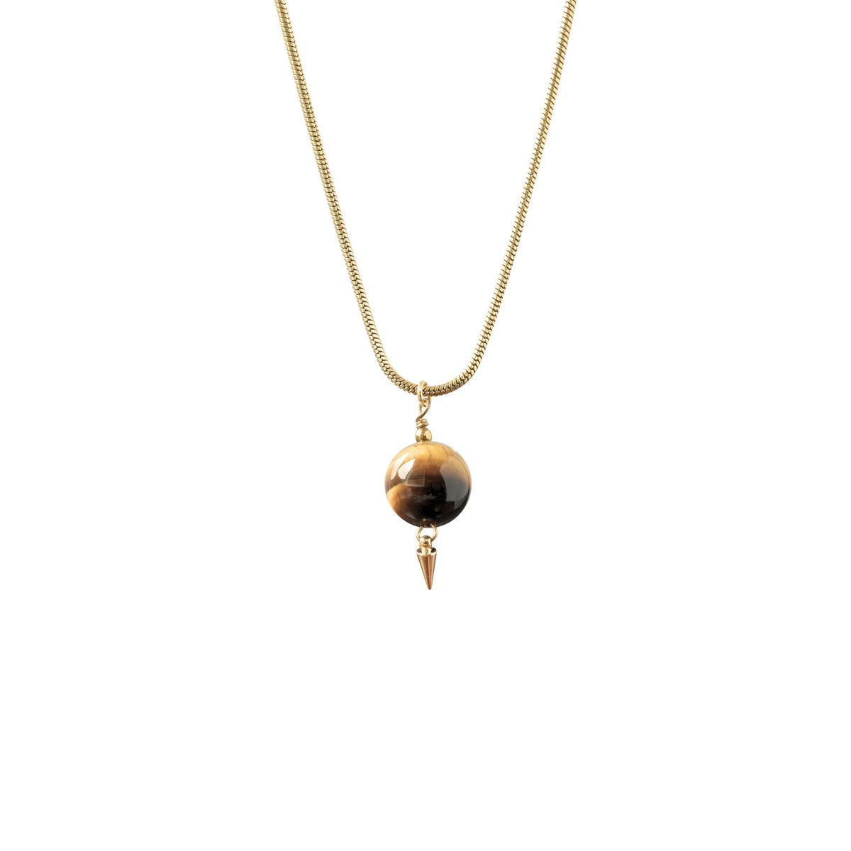 Tiger's Eye Necklace Gold