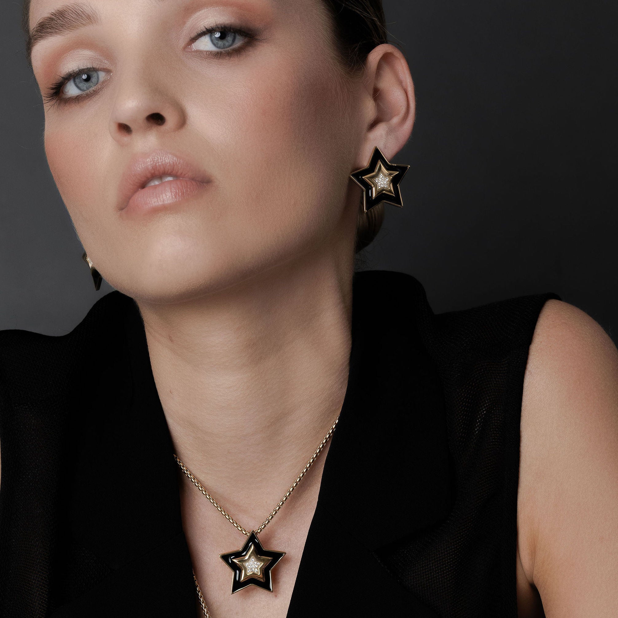 Statement Star Necklace | Silver Stainless Steel | Silk & Steel
