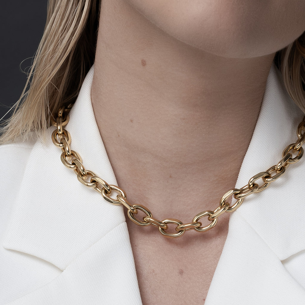 Men's Edit Forged Necklace Gold