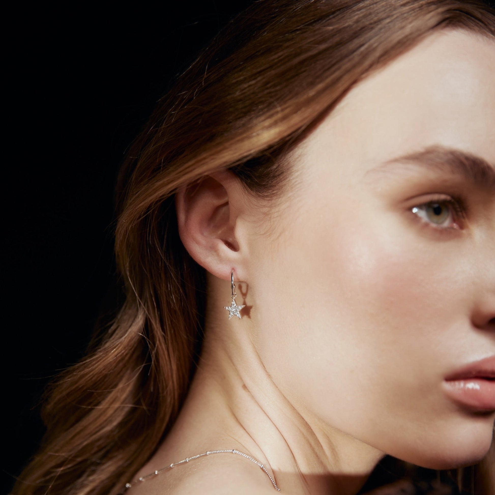 Silk & Steel Jewellery Lumiere Hoops Silver