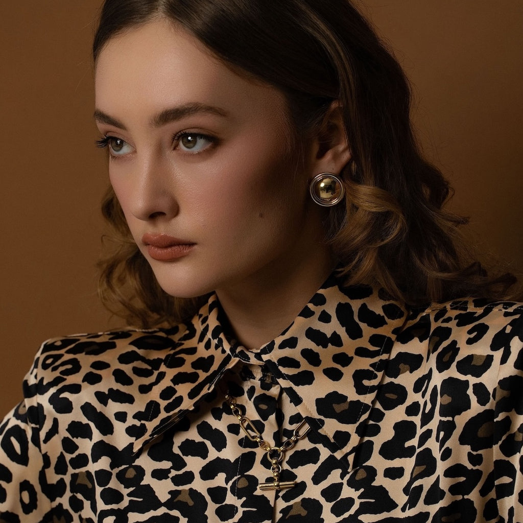 Globe Earrings Gold