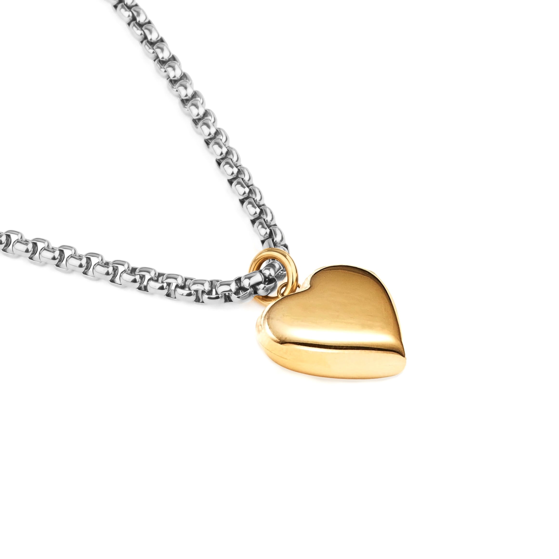 Bisous Two-Tone Necklace Gold + Silver