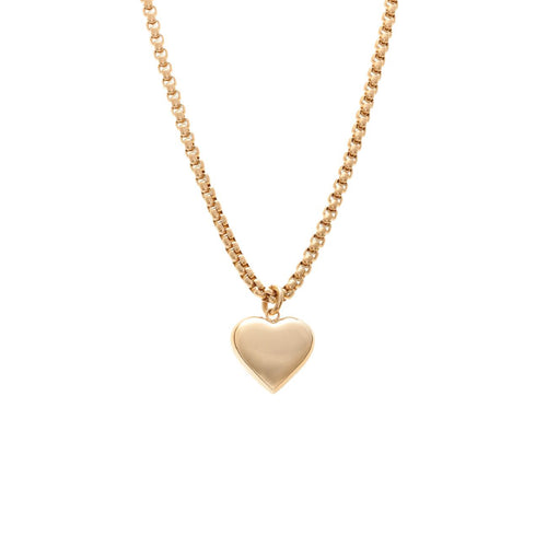 Silk & Steel Jewellery Bisous Necklace Gold Stainless Steel