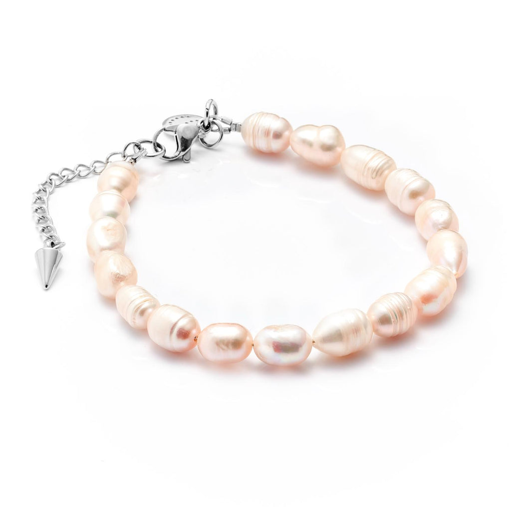 Silk & Steel Jewellery Blanc Bracelet Pearl + Silver