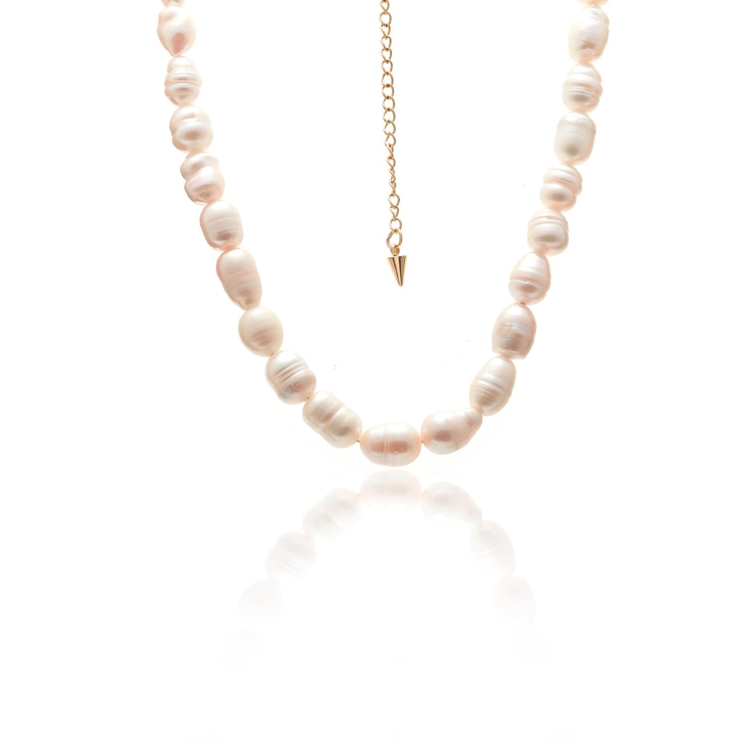 Men's Blanc Necklace Pearl + Gold