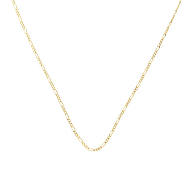 Silk & Steel Jewellery Figaro Fine Necklace - Gold