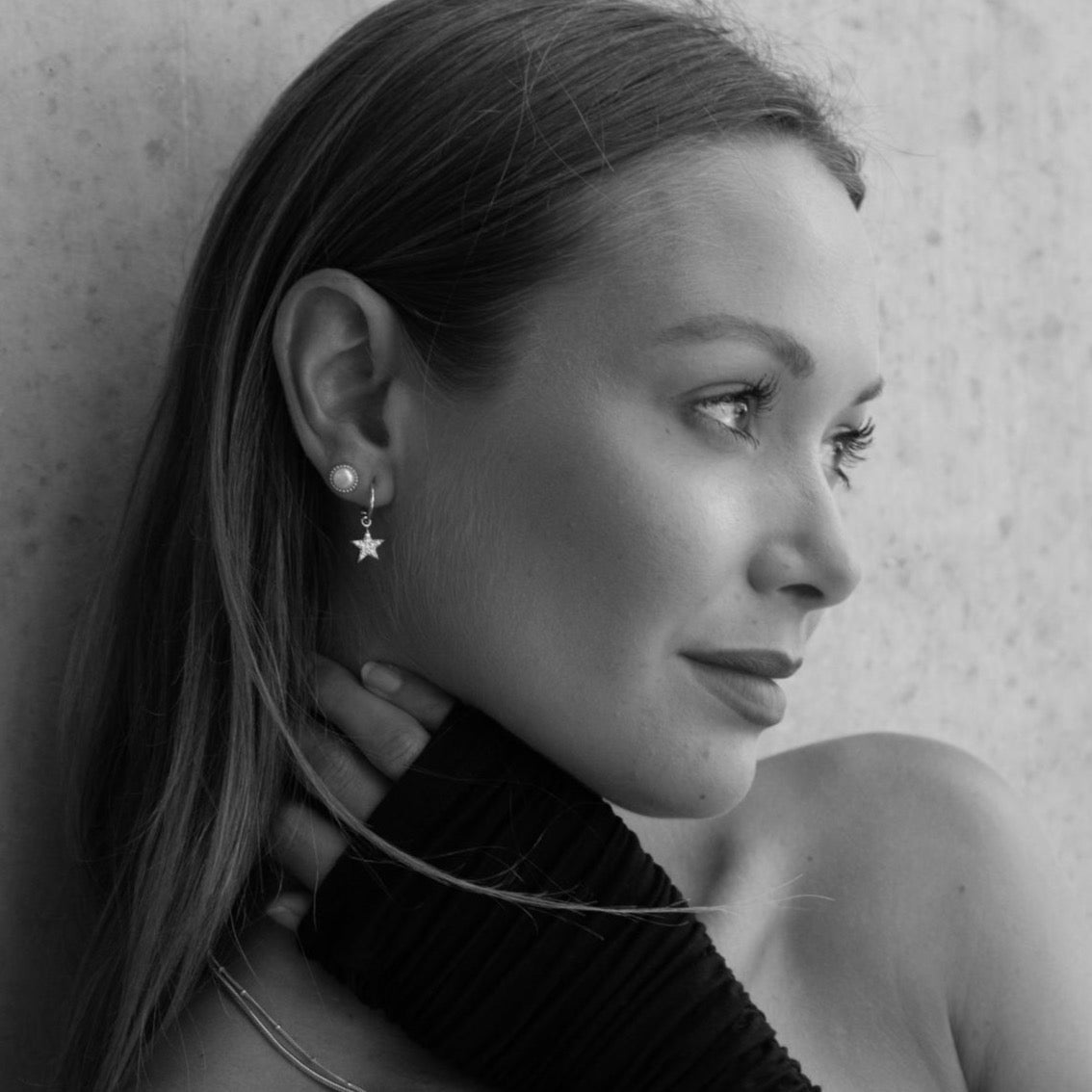 Silk & Steel Jewellery Lumiere Hoops Silver