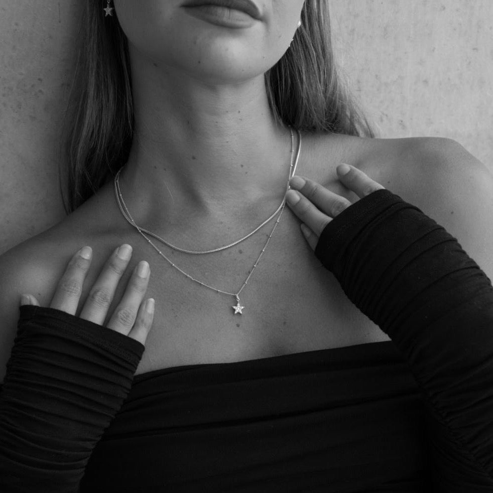 Silk & Steel Jewellery Roma Necklace Silver