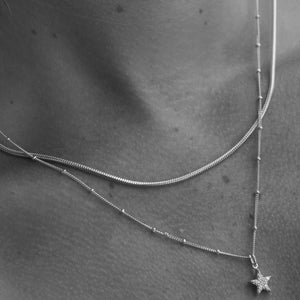 Silk & Steel Jewellery Roma Necklace Silver