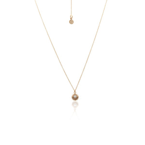 Silk & Steel Jewellery Petite Perle Necklace – Pearl + Gold