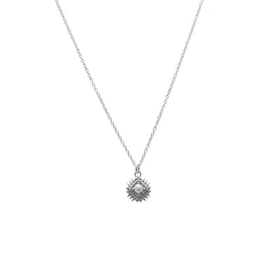 Silk & Steel Jewellery Petite Perle Necklace – Pearl + Silver