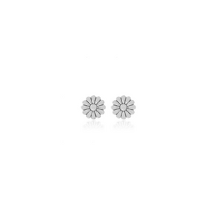Silk & Steel Jewellery Superfine Daisy Stud Earrings Silver
