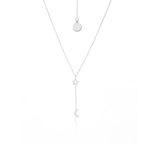 Silk & Steel Jewellery Superfine Starry Night Necklace Silver