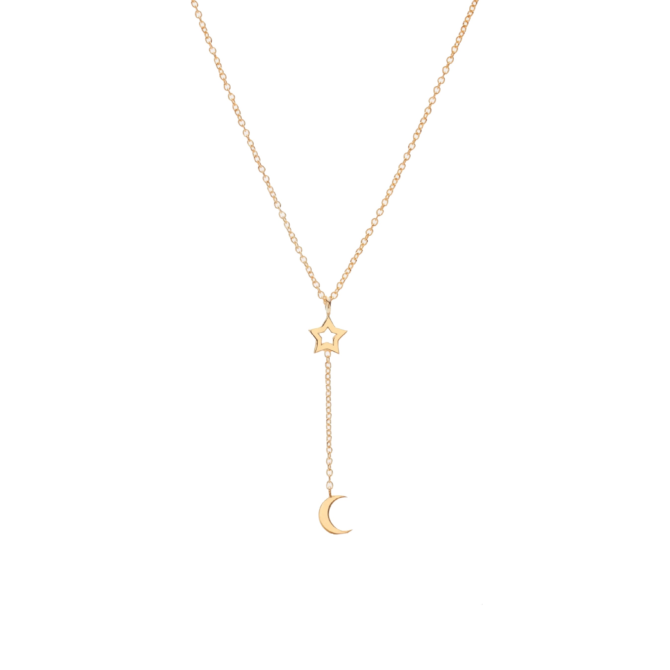 Silk & Steel Jewellery Superfine Starry Night Necklace Gold