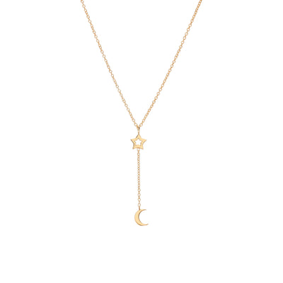 Silk & Steel Jewellery Superfine Starry Night Necklace Gold