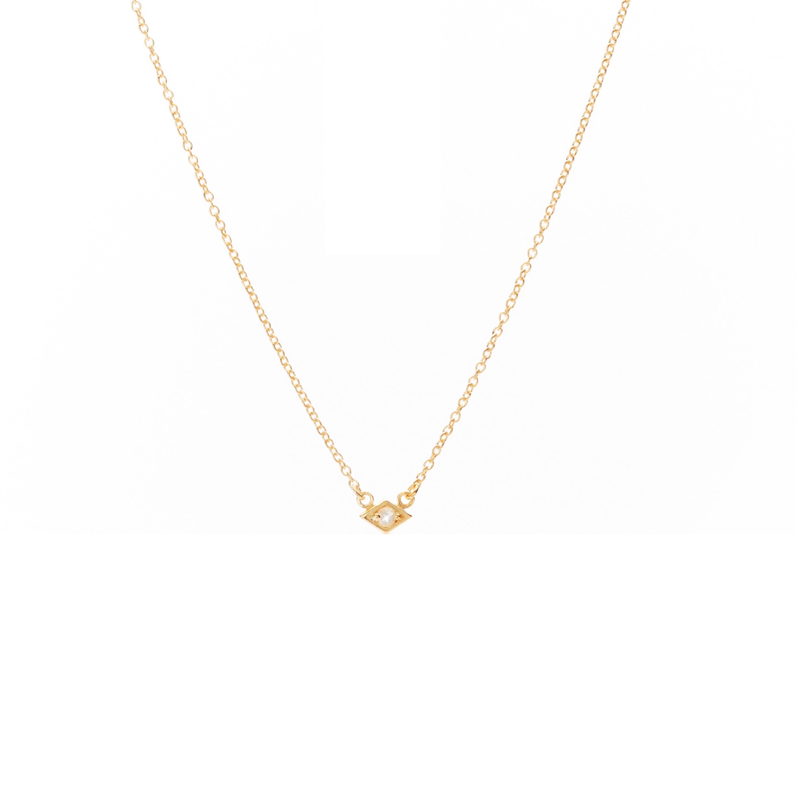 Silk & Steel Jewellery Superfine Keepsake Necklace Rose Quartz + Gold 