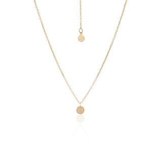 Silk & Steel Jewellery Superfine Daisy Necklace Gold