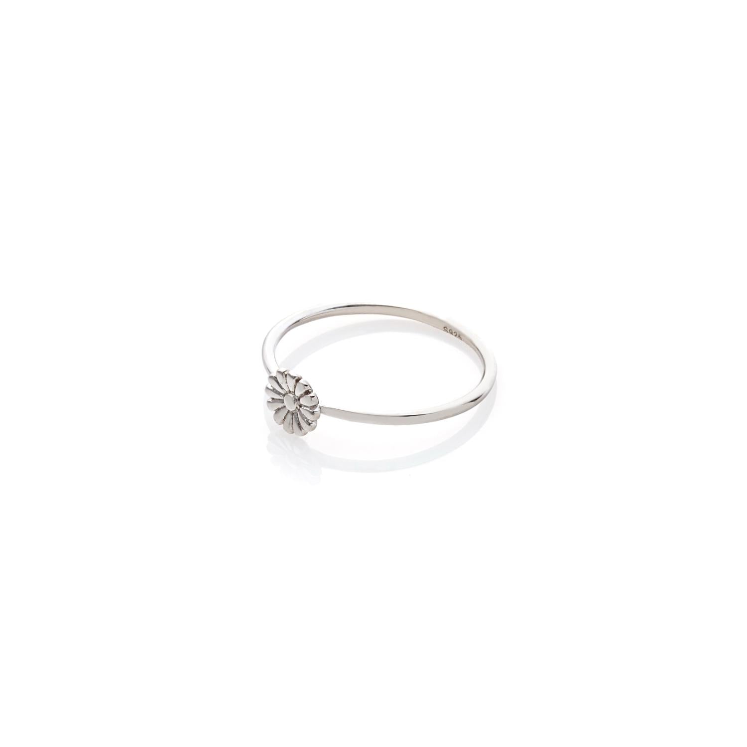 Silk & Steel Jewellery Superfine Daisy Ring Silver