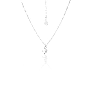 Silk & Steel Superfine Talisman Petite Swallow Necklace Silver