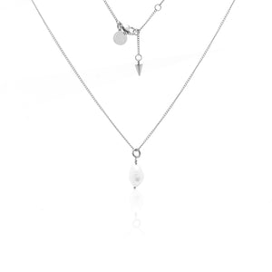 Silk & Steel Jewellery Bianca Necklace Pearl + Silver