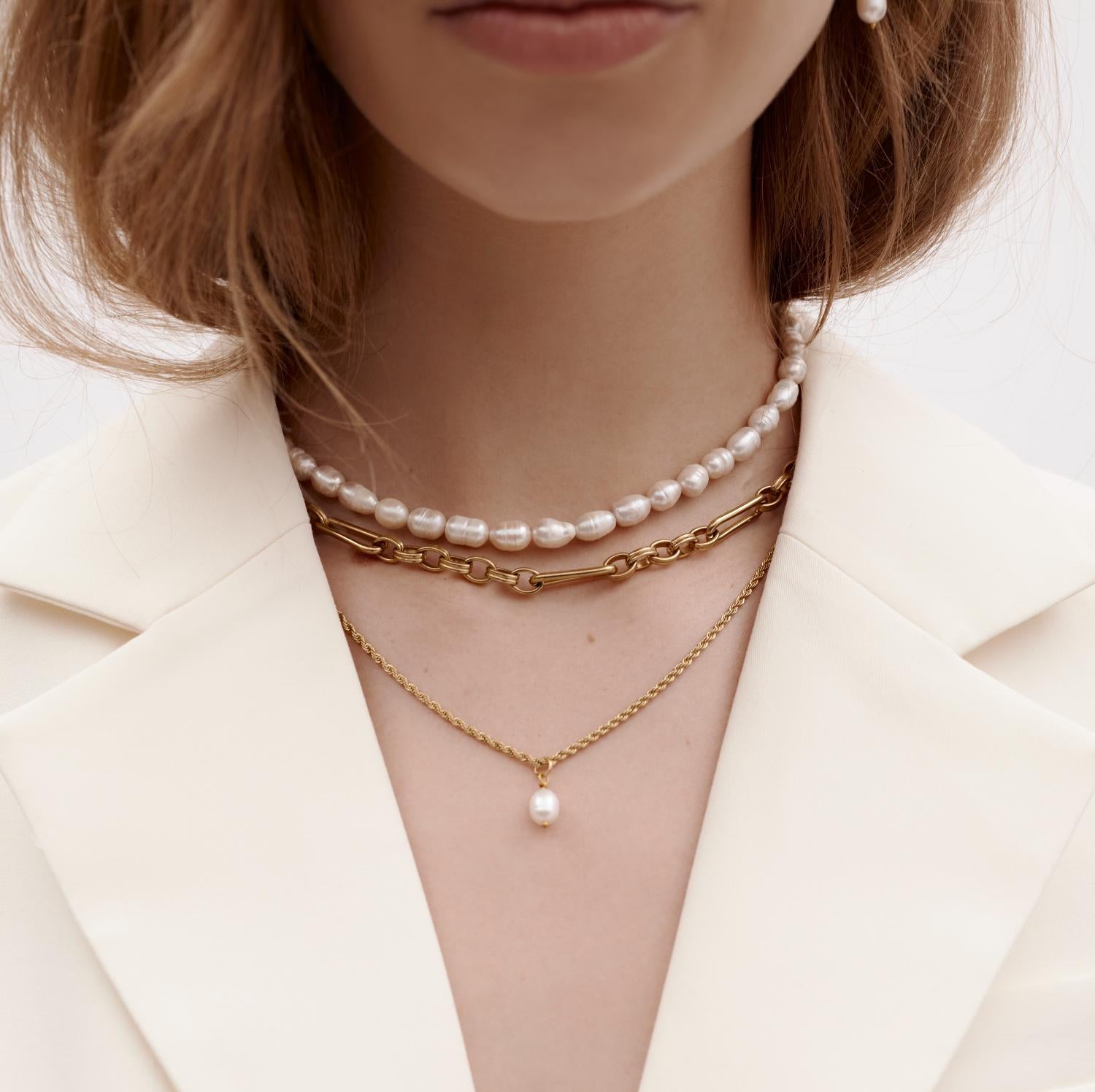 Silk & Steel Jewellery Luxe Necklace Silver Stainless Steel