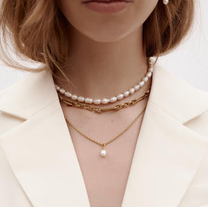 Silk & Steel Jewellery Luxe Necklace Gold Stainless Steel